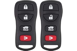 Replacement Key Fob Remote for Infiniti G35 (2003-2006), I35 (2002-2004), QX56 (2004-2007), 4-Button Automotive Keyless Entry