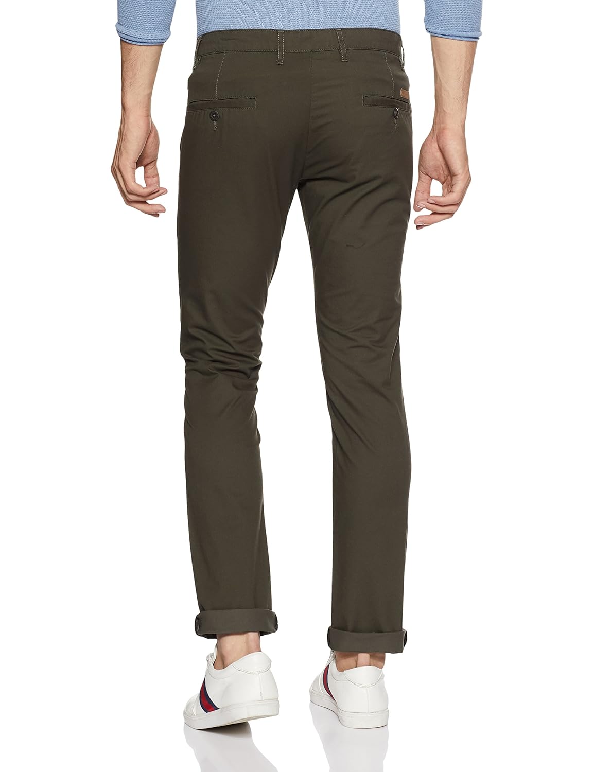 john players men's skinny fit cotton casual trousers