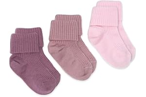 Woolino Wool Baby Socks, Washable Merino Wool Infant Toddler Kids Socks, Newborn to 8 Years (Pack of 3)