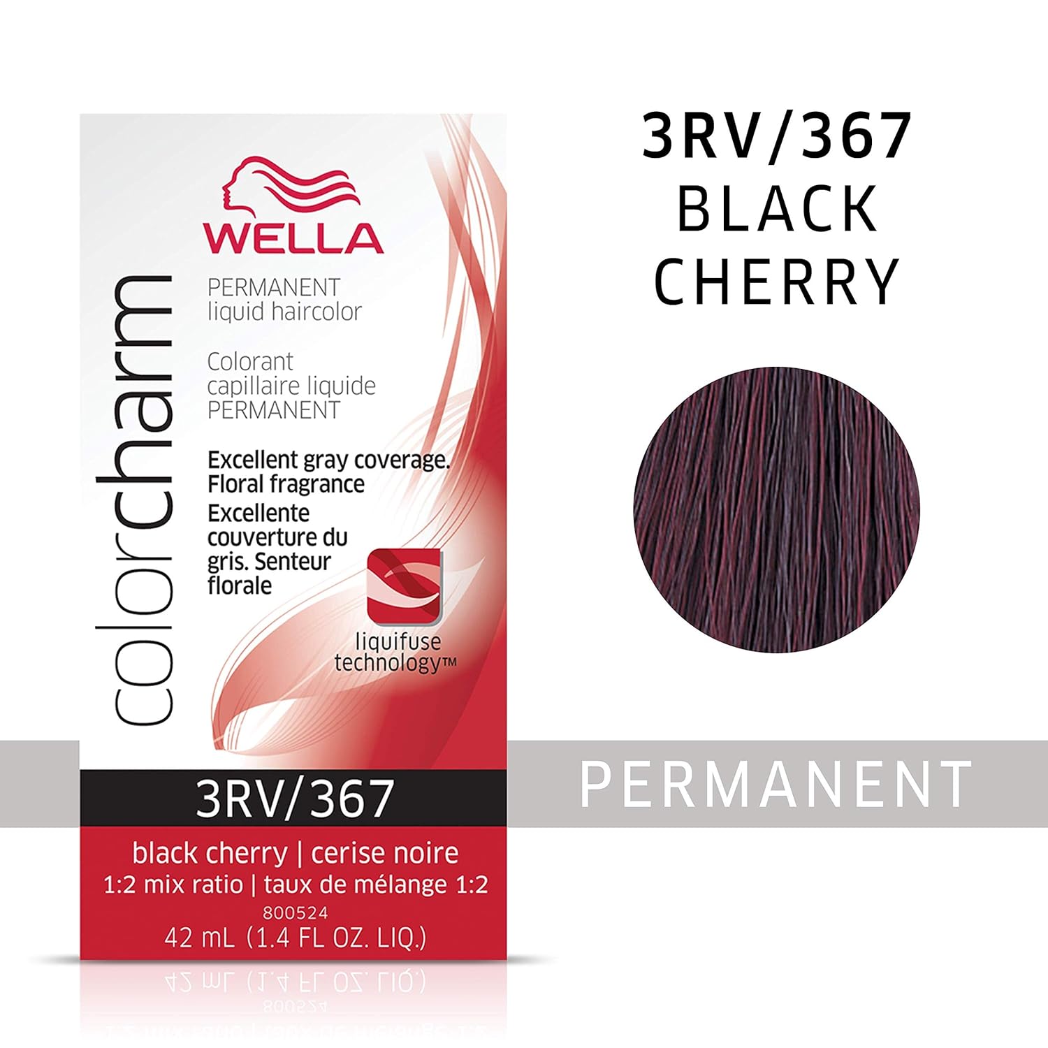 Amazon Com Wella Color Charm Permanent Liquid 3rv Black Cherry Premium Beauty