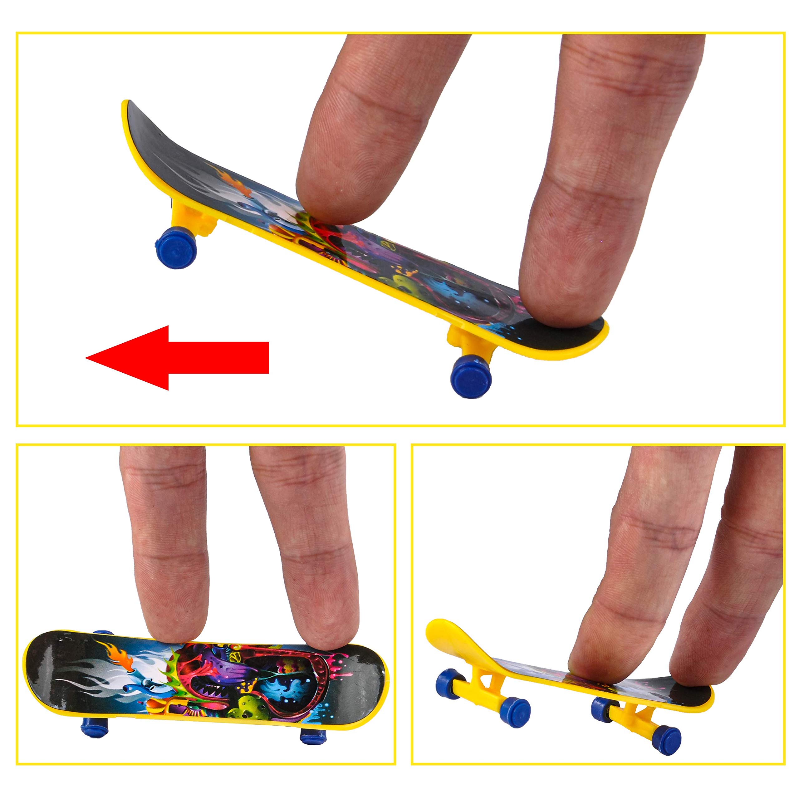 JOYIN 28 Pcs Valentines Day Finger Skateboards with Cards for Kids, Valentine Party Favor, Greeting Cards, Classroom Exchange Prizes, Holiday Reward Gifts, Finger Skateboard Toys