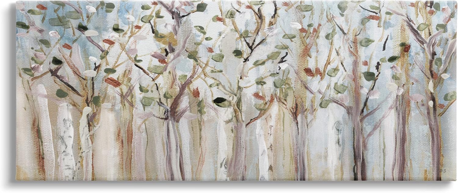 Paintings - Stupell Industries Bare Branch Trees Birch Forest Fall Twigs Abstract Painting, Design by Susan Jill