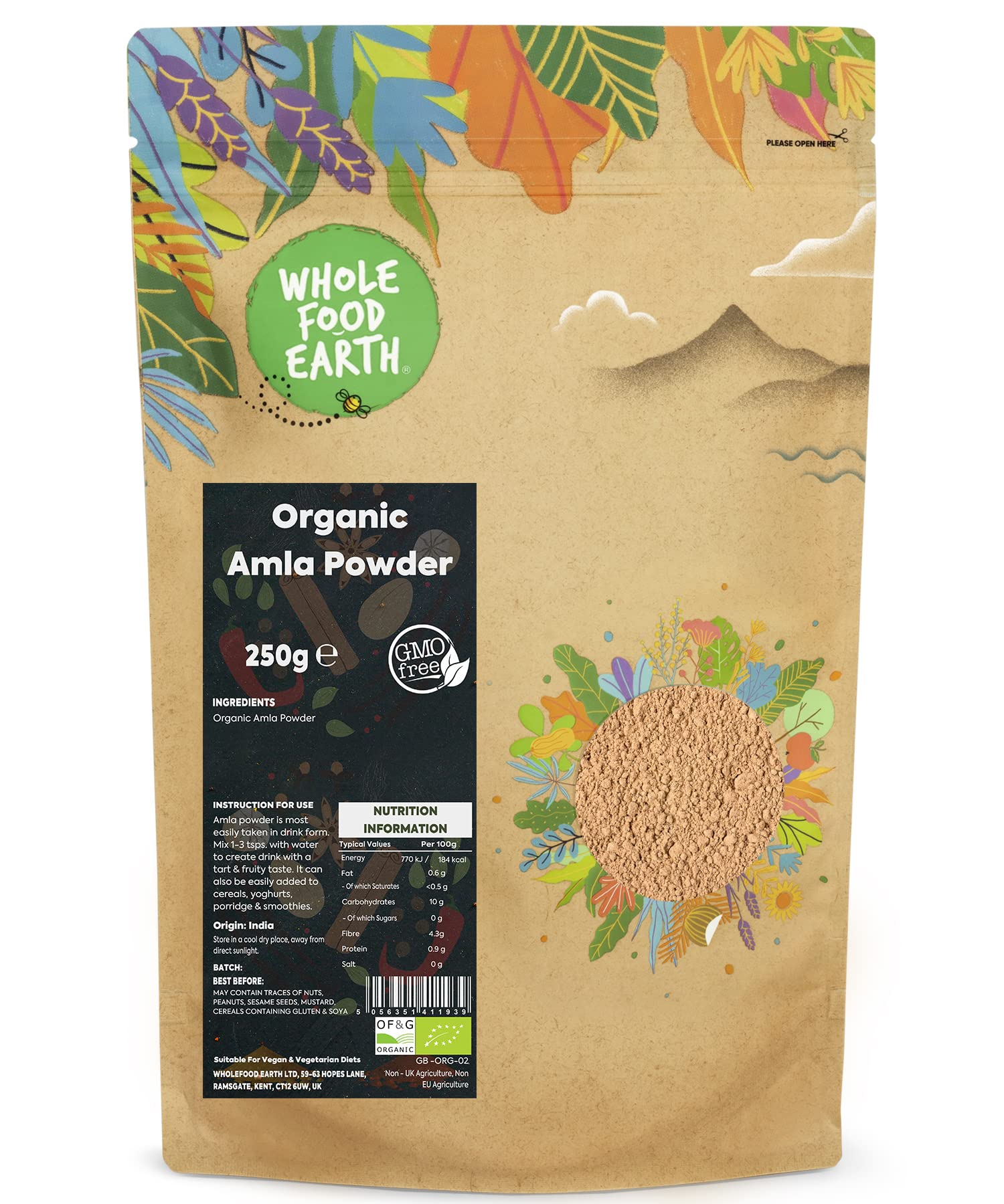 Organic Amla Powder 250g