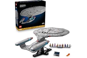 LEGO Icons Star Trek: U.S.S. Enterprise NCC-1701-D Collectible Building Sets for Adults - Room or Office Decor for Men & Wome