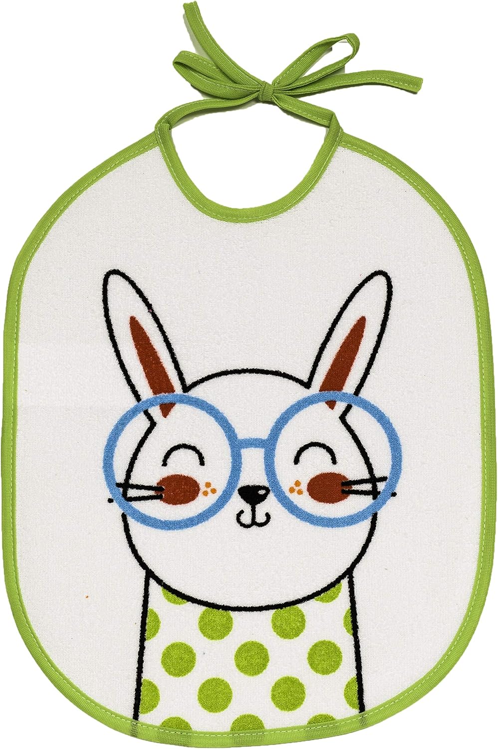 Ti TIN Set of 4 Waterproof Baby Bibs with Zip Strap 28 x 23 cm Width 1, multi-coloured, 4 Krawatten schließen - Image 5