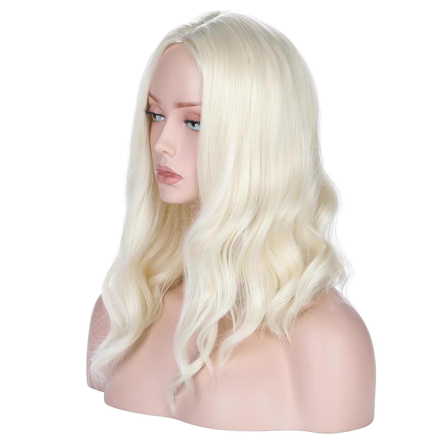Amazon Com Daots Mid Length Women Wigs Natural Curly U Part Wig