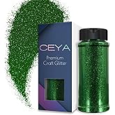 Ceya Ultra Fine Glitter Powder 3.8oz/ 110g Light Green Glitter 1/128&rdquo; 0.008&rdquo; for Slime Epoxy Resin Tumbler Nail Art Festival Makeup Halloween Christmas Decorations Wedding Cards