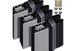 Hanida 124pcs Wood Oscillating Multitool Quick Release Saw Blades Compatible with Fein Multimaster Porter Cable Black & Bosch Decker Dremel Craftsman Ridgid Ryobi Makita Milwaukee Dewalt Rockwell