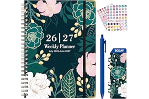 Planner 2026-2027,Agenda 2026-2027, July 2026 to June 2027 Monthly Weekly Calendar Planner with Month Tabs, 6.1" x 8.5" Hardc