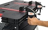 Keter Folding Work Table Black 85x55x75.5cm Heavy Duty DIY Workbench view 8