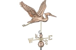 Good Directions Blue Heron Weathervane, Pure Copper
