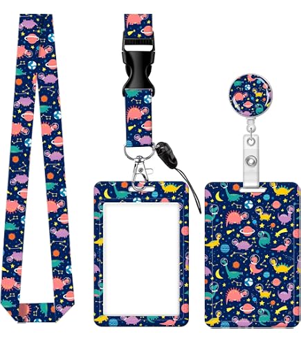 thumbnail interactive-video image 1 of Pink Dinosaur Badge Reel, Funny Pediatric Nurse Badge 1 of 9