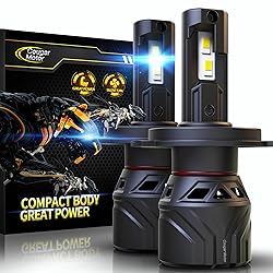 Cougar Motor H4 LED Bulbs, 9003 Lights Bulb 18000LM