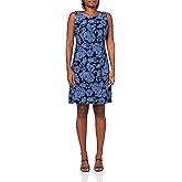 Tommy Hilfiger Womens Sleeveless Round Neck Shift Mini Dress