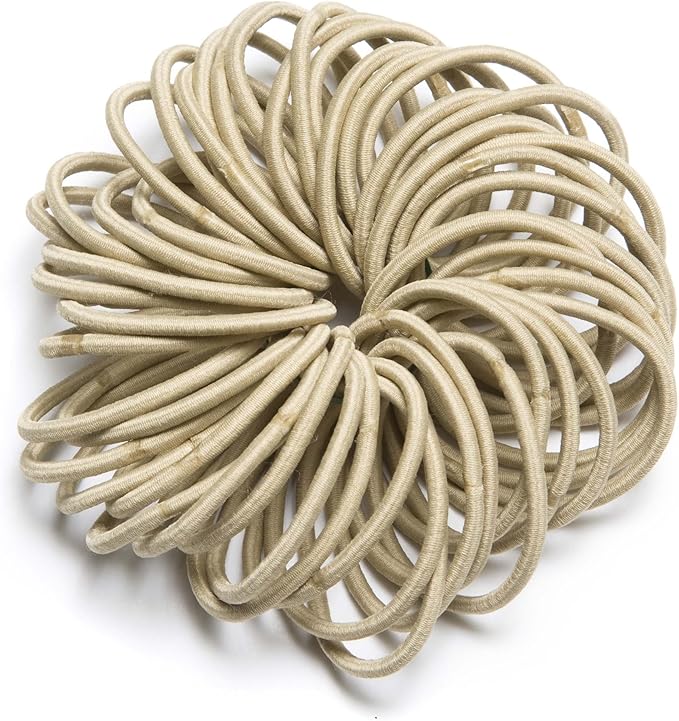 50 Quality Thick Endless Snag Free Hair Band Elastics Bobbles Bands