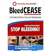 BleedCEASE First Aid, White, 5 Count