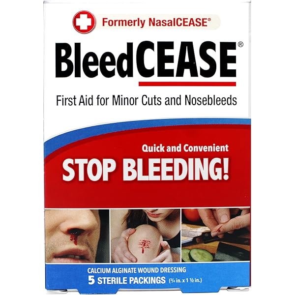 Amazon.com: Nasalcease FirstAid Nosebleeds, 5-Count Box : Health