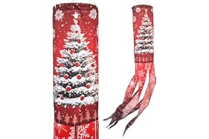 Madrona Brands Red Christmas Tree Windsock | Durable Outdoor Hanging Wind Sock Decoration | Yard, Garden, Patio | 48 Inch
