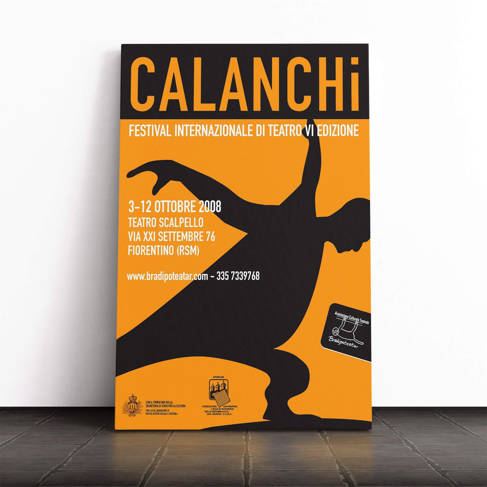 Poster Calanchi Canvas Print | Gallery Wrapped 30mm Frame Wall Art | 20x14 inches | Ready to Hang | Retro Picture | Living Room Bedroom Lounge Office