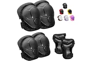 ATOOTWO Knee Pads for Kids， Knee Pads and Elbow Pads Set Toddler 3-10 Years Protective Gear Set for Girls Boys with Wrist Guards for Skating Cycling Bike Rollerblading Scooter