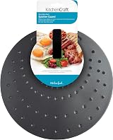 KitchenCraft 31cm Frying Pan Splatter Guard Lid - Dishwasher Safe, Black view 2