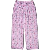 iscream Big Girls Silky Soft Pretty Print Plush Fleece Pants - Vintage Florals Collection