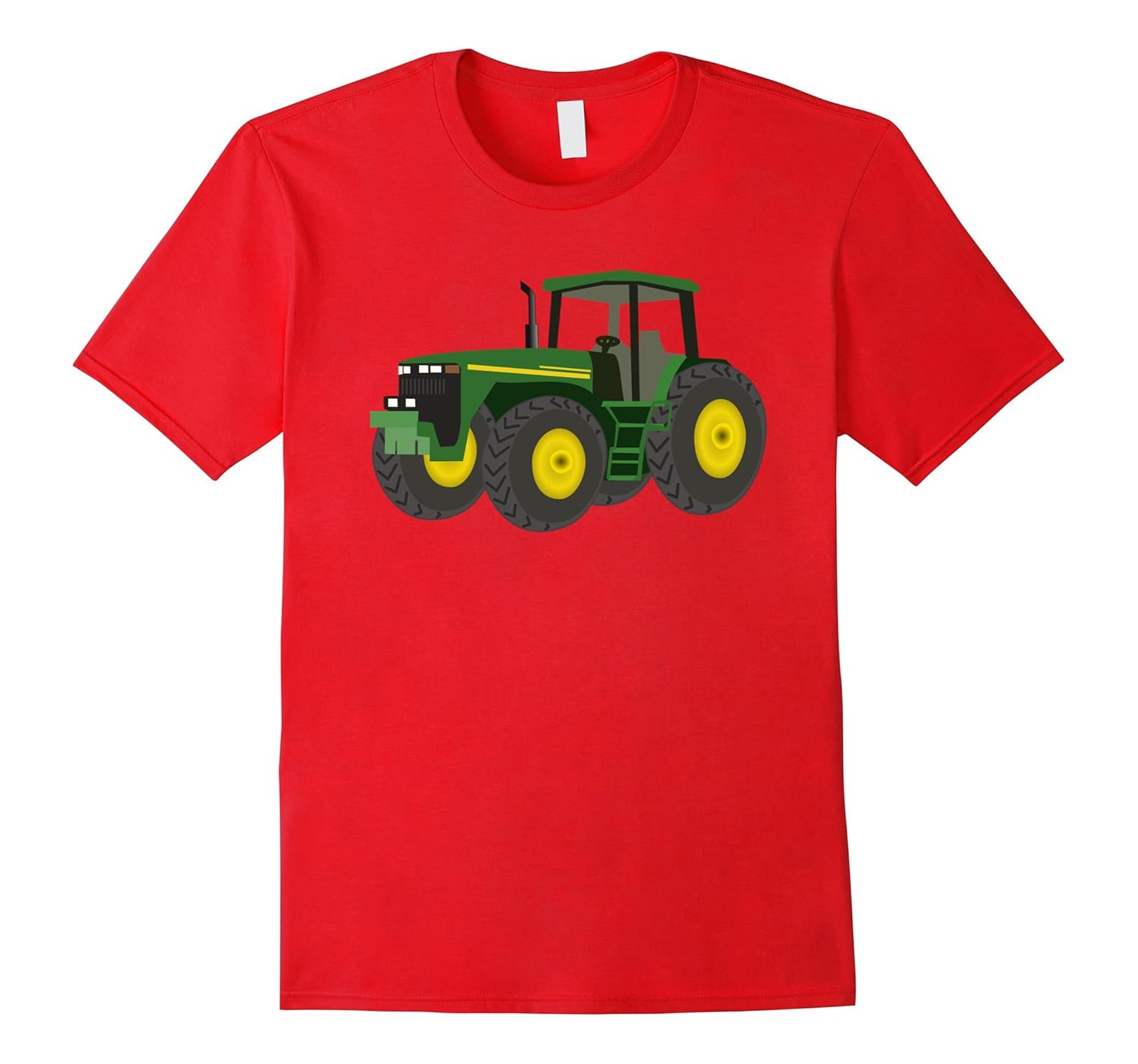 Green Farming Tractor T-Shirt-Rose