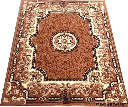 PARADISE CARPET CREATION for Living Room, Bedroom and Hall Size 6 x 8 Feet Modern Look Floral Carpet with Extra Thickness 1 inch High Pile Luxury Carpet