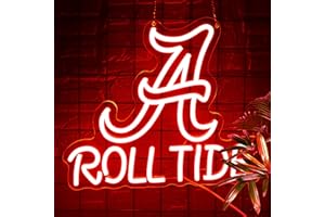 DYUAI University Neon Sign for Wall Decor University Football Team Sign Led Neon Light for Man Cave Birthday Gifts for Fans Dimmable Led Sign for Party Club Bar Dorm Decor Size 11.65 * 13.77(P005)