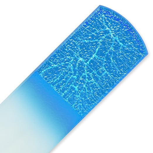 Mont Bleu Glass Foot File "Cracks" Scraper & Callus Remover, Hand Made