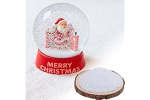 Shupakul 3.5oz/100g Fake Snowflakes for Snow Globe, 3D Snow Globe Snowflakes, Waterproof Winter Artificial Snow Flake for Chr