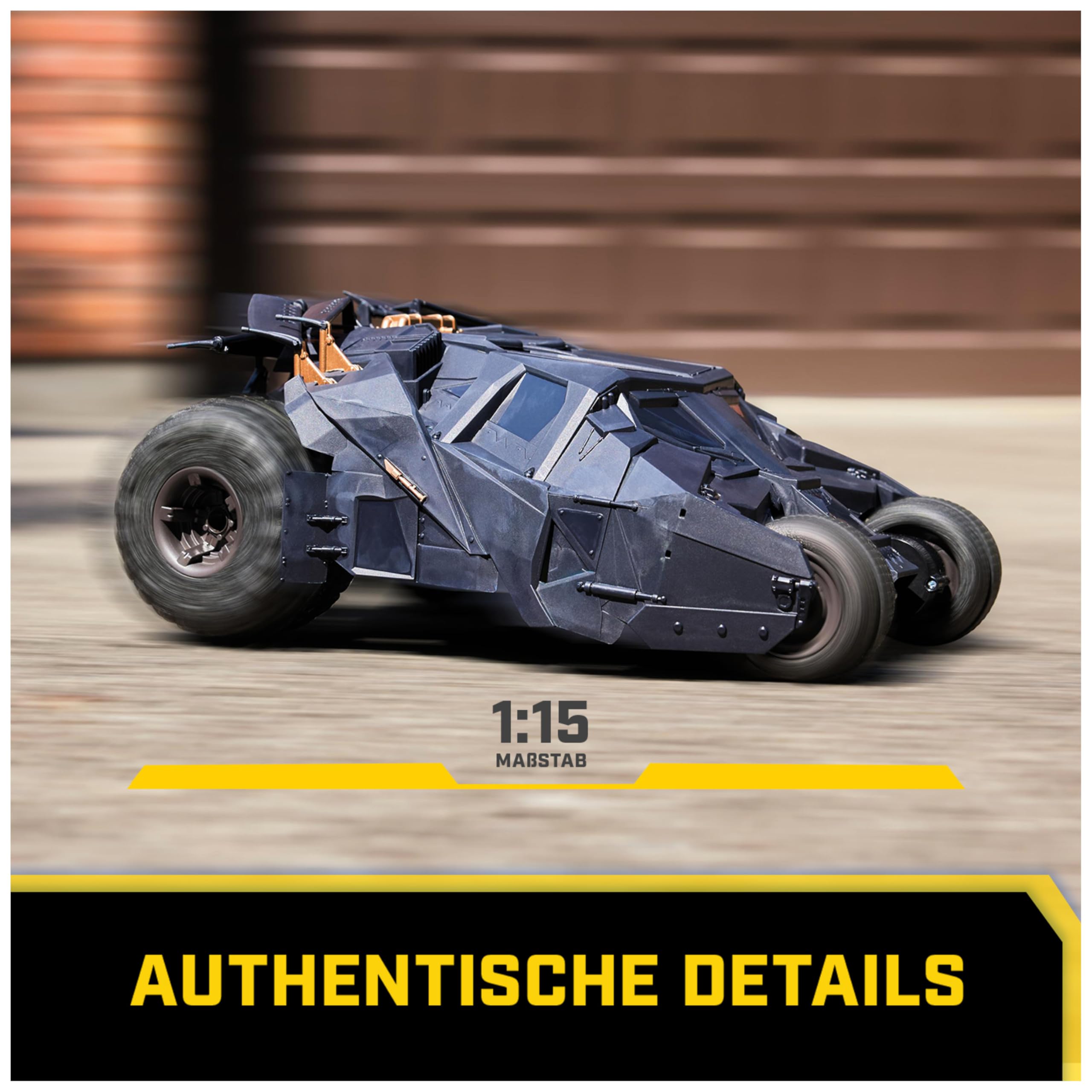 DC Comics - Batman Tumbler RC, ferngesteuertes Fahrzeug im Design der The Dark Knight Trilogie, Maßstab 1:15, für große und kleine Fans ab 4 Jahren 3