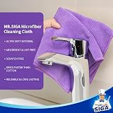 MR.SIGA Microfiber Cleaning Cloths 12 Pack 32x32 cm Purple All-Purpose Towels view 5