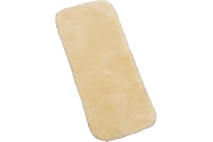 Werner Christ Baby Sheepskin Liner Comfort Baby Fur seat pad/seat Insert for Baby Carriages & Buggies with Belt Slots, The Ideal Sheepskin Insert for Your Child