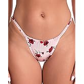 Satini Women's Tanga Bikini Briefs Satin Panties