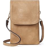 BOSTANTEN Vegan Leather Small Crossbody Bags for Women Designer Cell Phone Bag Wallet Purses Adjustable Strap