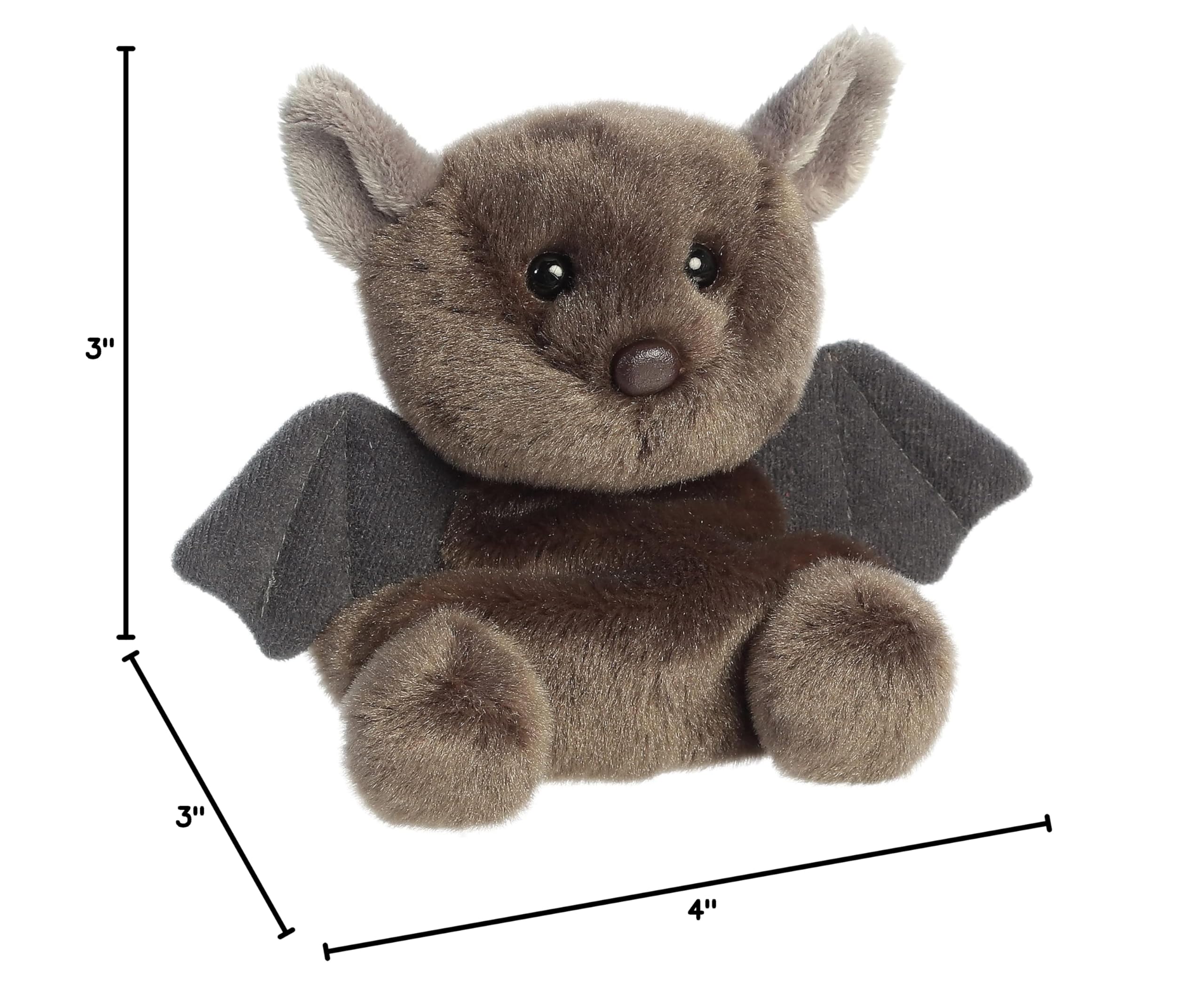 Aurora Adorable Palm Pals? Luna Bat? Stuffed Animal - Pocket-Sized Play - Collectable Fun - Brown 5 Inches