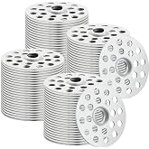 Cunhill 200 Pieces 1 Inch Plaster Washers Zinc Washer for Wall Repair | Metal Discs for Wall Repair, Drywall Rings Buttons, Screw Supports Prevent Fastener Sinking into Damaged Surfaces