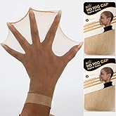 BEEOS Skinlike HD Wig Cap, 4 Pieces Invisible and Sheer Breathable Ultra-thin Stretchy Stocking Caps for Lace Front Wigs