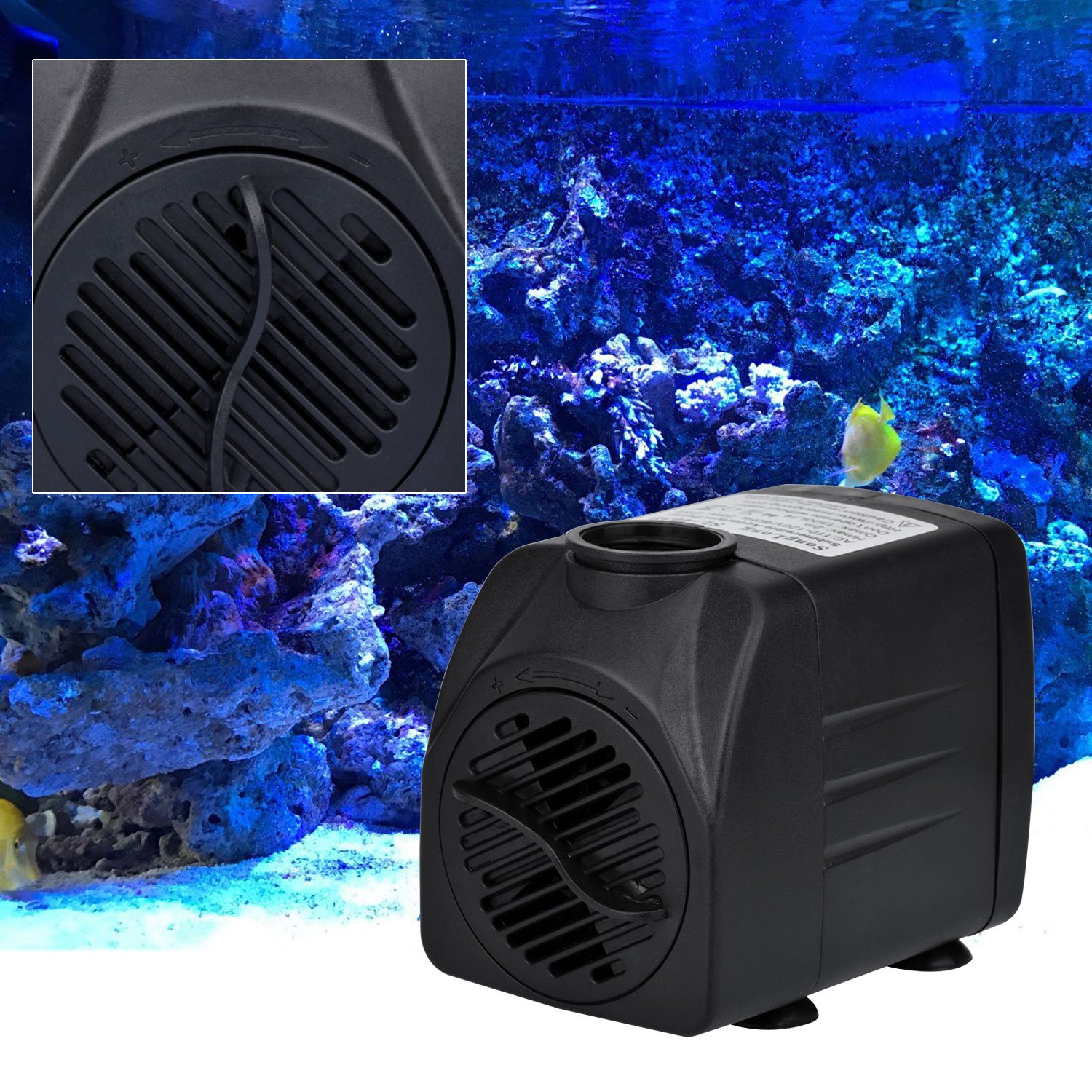 KZKR Aquarium Filter Pump Set Fish Tank Upper Trickle Box