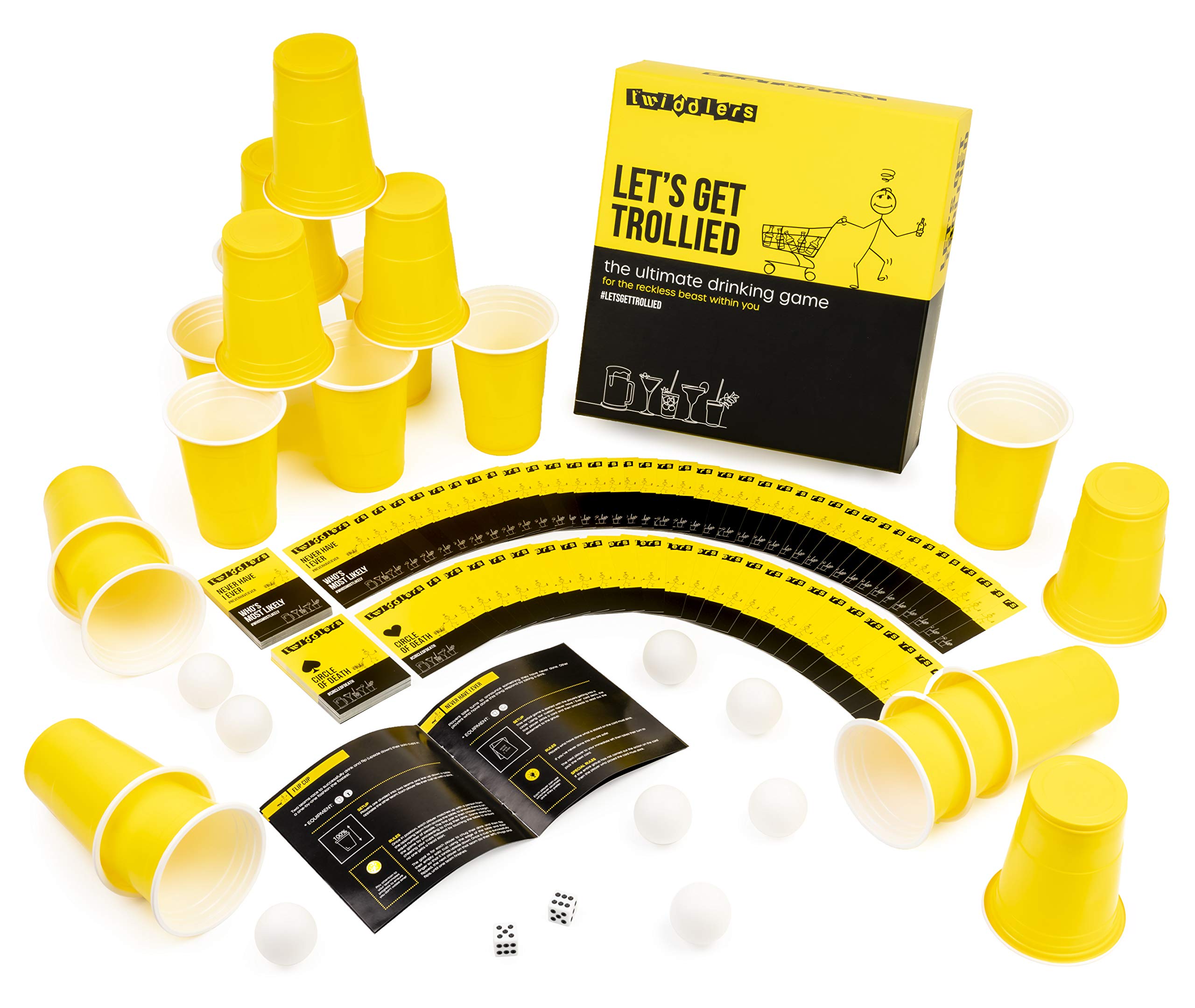 THE TWIDDLERS - Let's Get Trollied: 10 Greatest Drinking Party Games, Perfect for Freshers Secret Santa or Stocking Filler