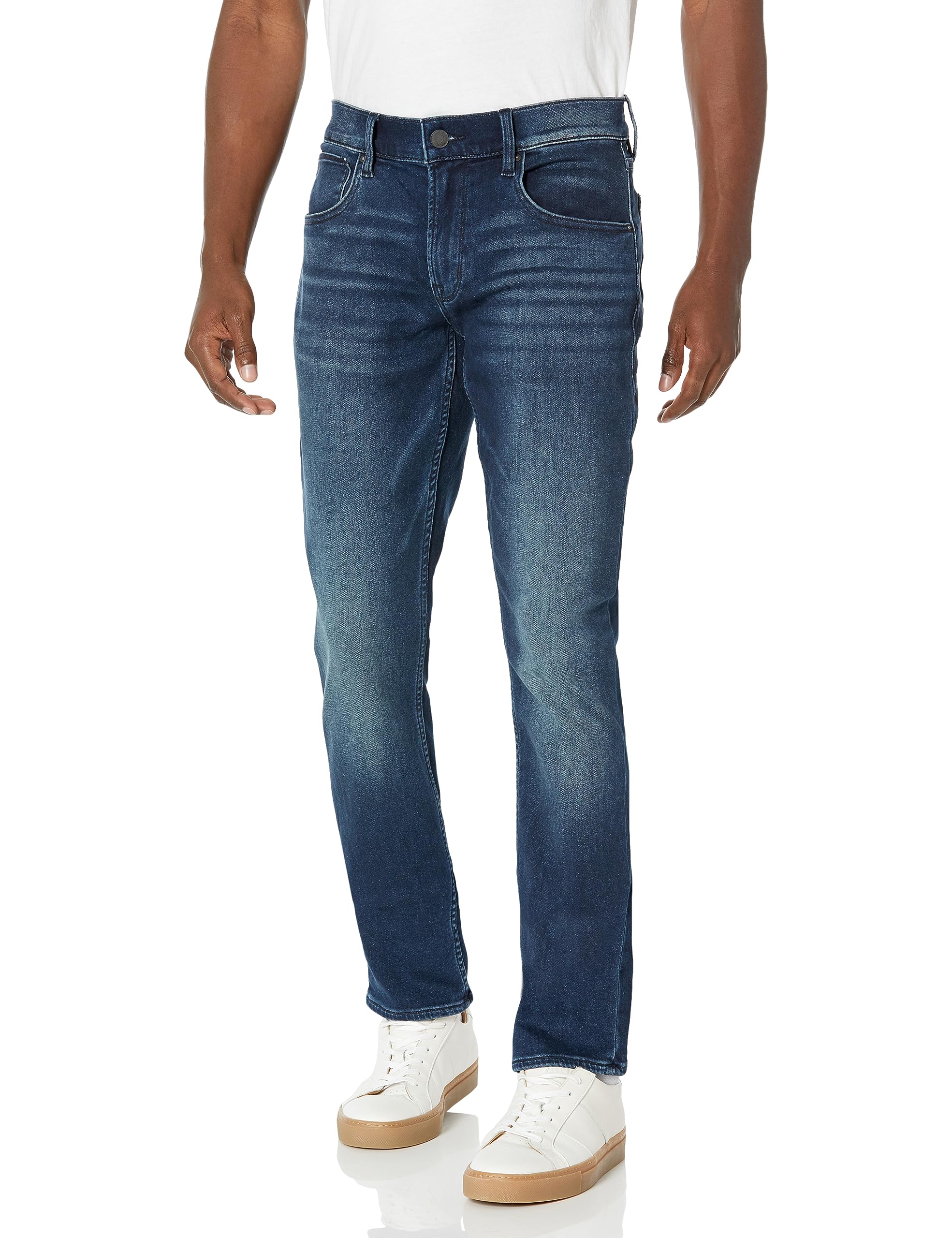 HUDSON Men’s Blake Slim Straight Leg Jean, Blue Shadow, 34W x 34L