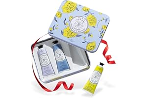 La Chatelaine French Hand Cream Trio Tin, Holiday Gift Set, Hand Lotion for Women, Made in France with 20% Organic Shea Butter (Lavender, Lychee Bilberry & Lemon Verbena or Citrus Fizz) 3 x 1 fl oz