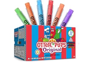 Otter Pops Freezer Bars, Ice Pops, Original Flavors (80ct - 1oz bars)