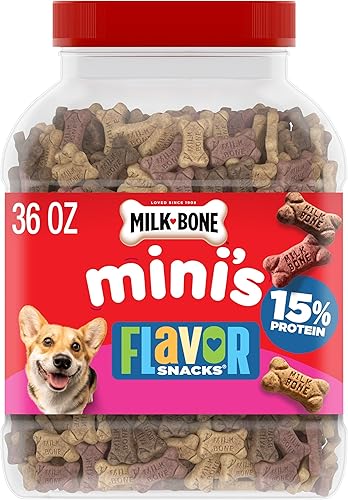 Milk-Bone Mini aperitivos de sabores para perros, 3 sabores por — Golosinas