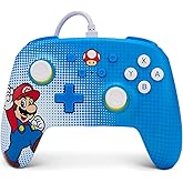 PowerA Enhanced Wired Controller for Nintendo Switch - Mario Pop Art, Nintendo Switch - OLED Model, Gamepad, Game controller, Wired controller, Officially licensed