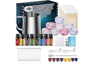 Candle Making Kit, Complete Candle Making Supplies, DIY Candle Making Kit for Adults & Beginners & Kids Including Wax, Wicks,