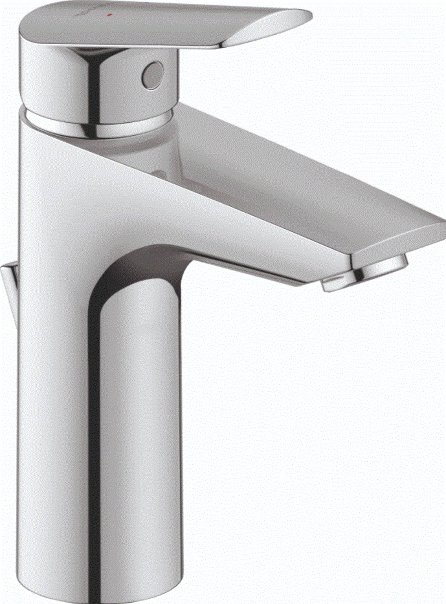 Duravit No.1 Basin taps, Size M (spout Height 117 mm), Basin Mixer tap with Draw bar Drain Set, Basin Mixer tap with Water-Saving MinusFlow Function, Chrome — image 1