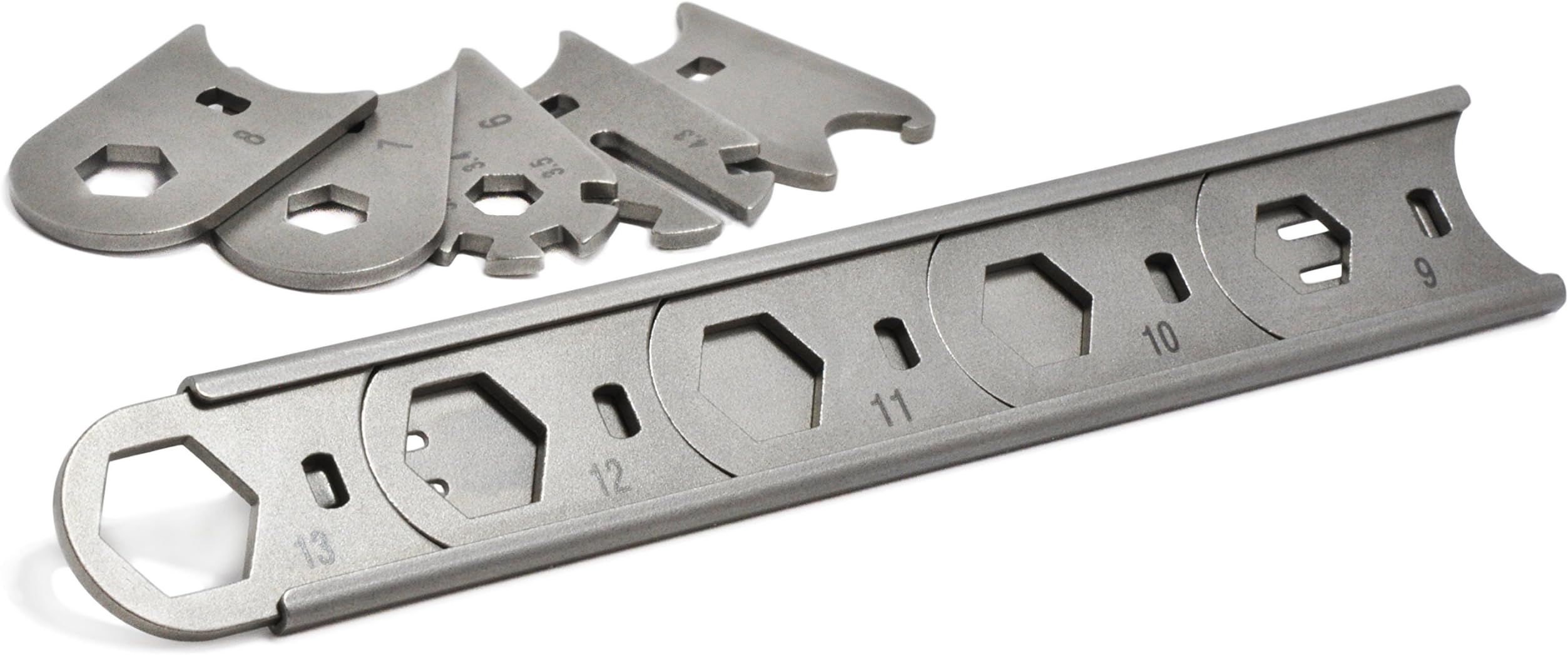 Mininch WRENCHit Interchangeable Hex Wrench System, Designed for EDC Utility on Bikes, Furniture, Appliances, Gadgets and More (Deluxe WRENCHit)