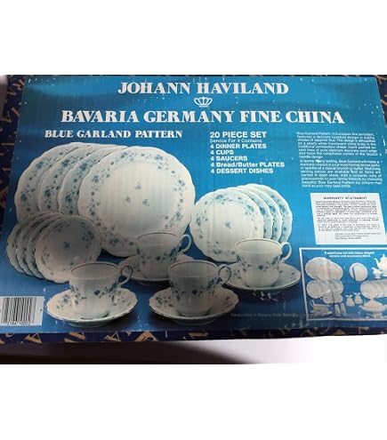 Amazon.com | Bavaria Johann Haviland Blue Garland 20 Piece Set